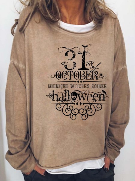 

Women Spider Bats Casual Halloween Sweatshirts, Khaki, Hoodies&Sweatshirts
