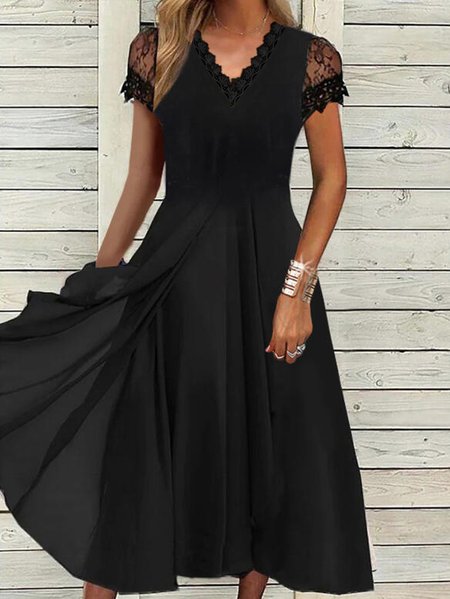 

Plain Elegant Dresses, Black, Dresses