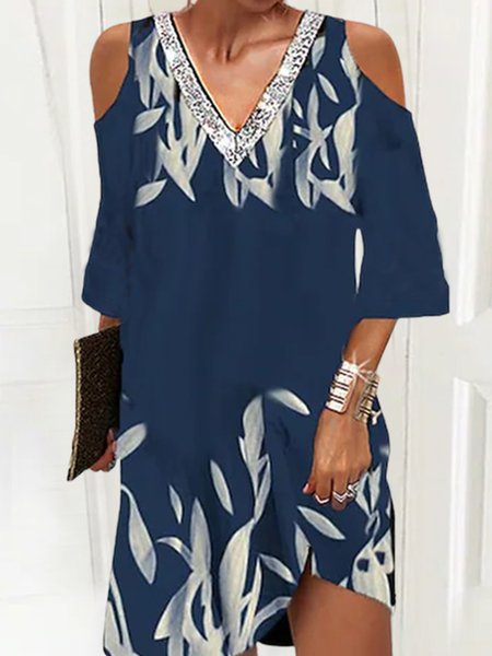 

Floral Loose Vacation Dresses, Multicolor, Dresses