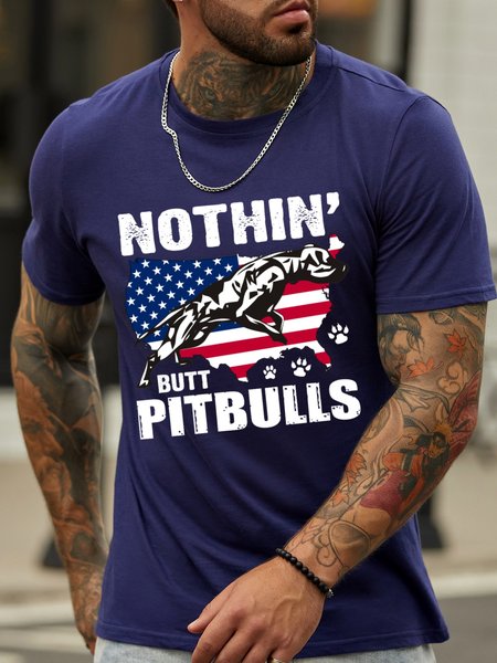 

Nothing but pitbulls Men`s T-Shirt, Dark blue, T-shirts