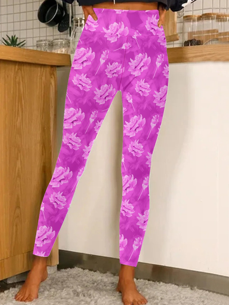 

Lilicloth X Paula Flower Women's Leggings, As picture, Leggings
