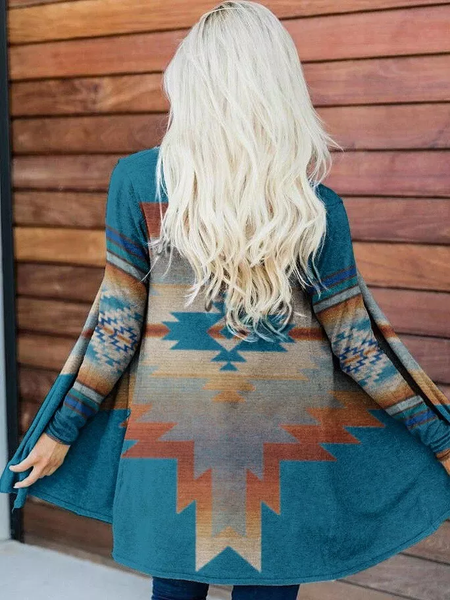 

Ethnic Others Casual Coat, Blue, Outerwear