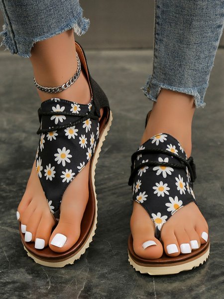 

Daisy Casual Thong Sandals, As picture, Sandals
