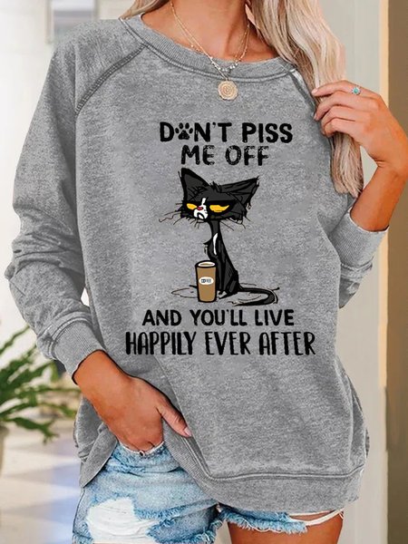 

Funny Women Don’t Piss Me Off Simple Sweatshirts, Gray, Hoodies&Sweatshirts