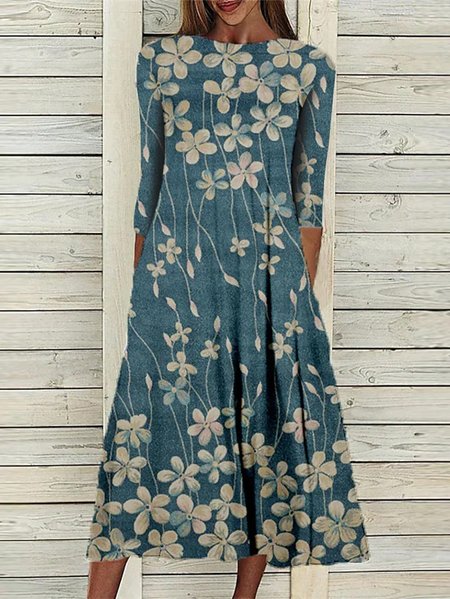 

Floral Regular Fit Casual Dresses, Multicolor, Dresses