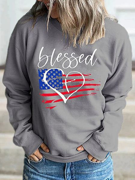 

Casual Text Letters Sweatshirts, Gray, Sweatshirts & Hoodies