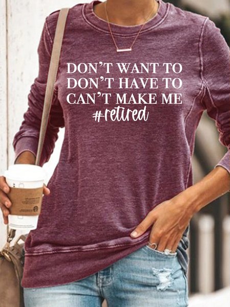 

Womens funny Retired Casual Sweatshirts, Red, Hoodies&Sweatshirts