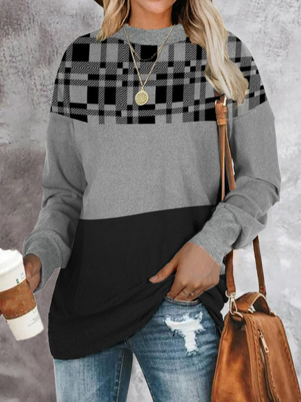 

Geometric Loose Casual Sweatshirts, Multicolor, Sweatshirts & Hoodies