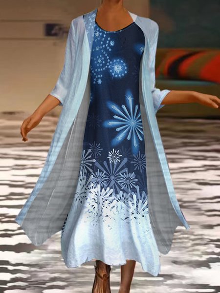 

Casual Ombre Two Piece Sets, Blue, Suit Set