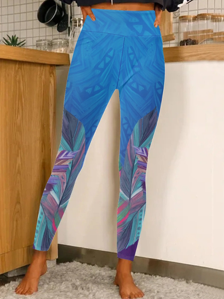 

Lilicloth X Paula Boho Feather Women's Leggings, As picture, Leggings