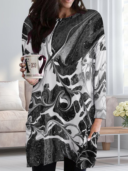

Lilicloth X Paula Fluid Paint Abstract Art Women's Dress, As picture, Dresses