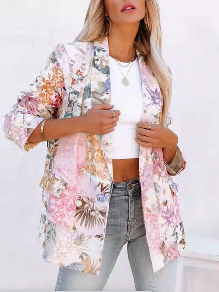 Floral Casual Others Blazer