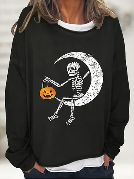 

Loose Cotton-Blend Crew Neck T-Shirt, Black, Sweatshirts & Hoodies