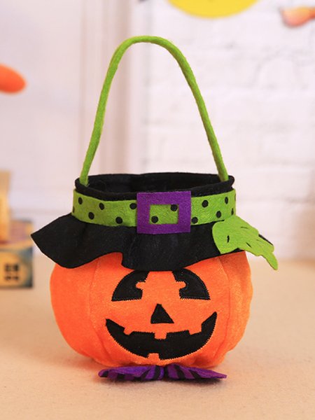 

Halloween decorations witch pumpkin tote bag candy bag, Color2, Bags