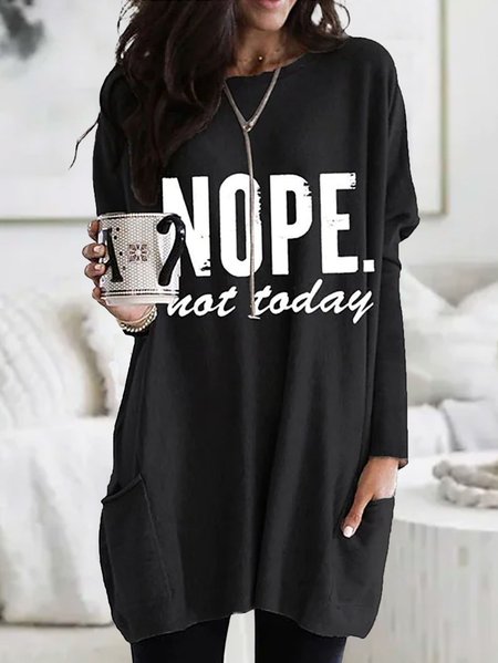 

Casual Text Letters T-Shirt, Black, Hoodies & Sweatshirts