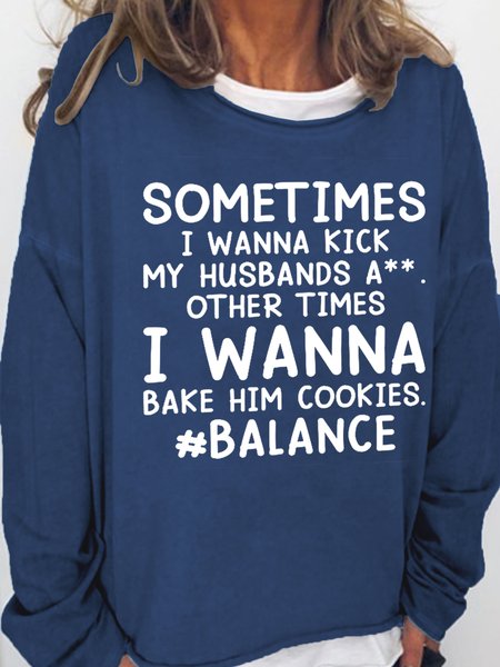 

Women Good Wife Simple Sweatshirts, Dark blue, Hoodies&Sweatshirts