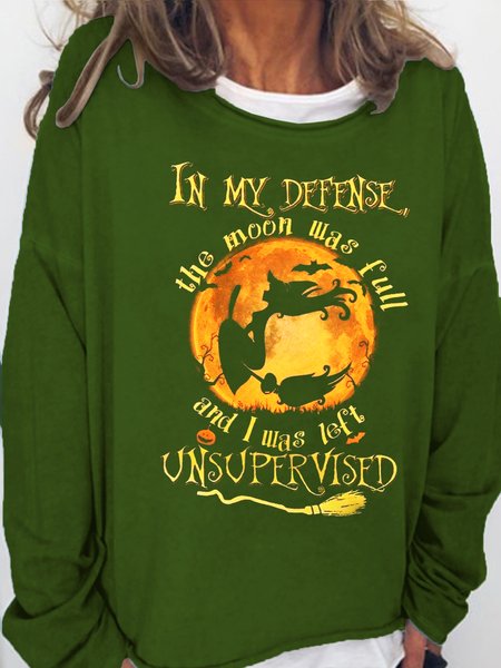 

Womens Funny Helloween Sweatshirt, Green, Hoodies&Sweatshirts
