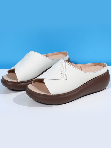 

Vacation Leisure Comfort Soft Sole Slippers, Beige, Sandals & Slippers