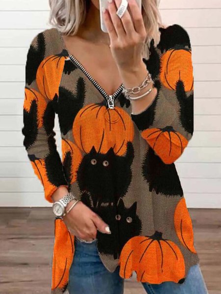 

Shirts & Tops, Orange, Long sleeve tops