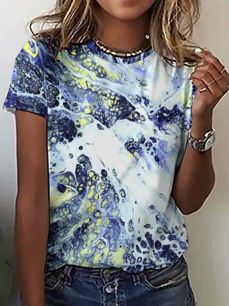 

Lilicloth X Kat8lyst Abstract Painting Women's T-Shirt, As picture, T-shirts