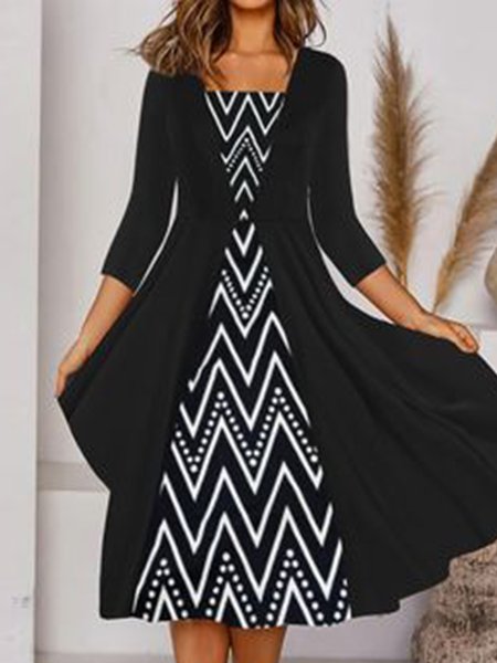 

Urban Square Neck Prom Dress, Black, Formal Dresses