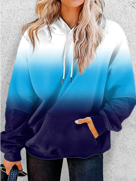 

Ombre Hoodie Casual Sweatshirts, Multicolor, Sweatshirts & Hoodies