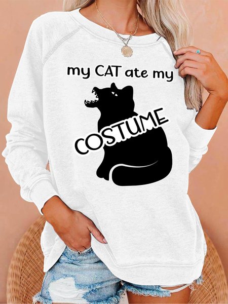 

Lilicloth X Paula My Cat Ate My Costume Women's Sweatshirts, White, Hoodies&Sweatshirts