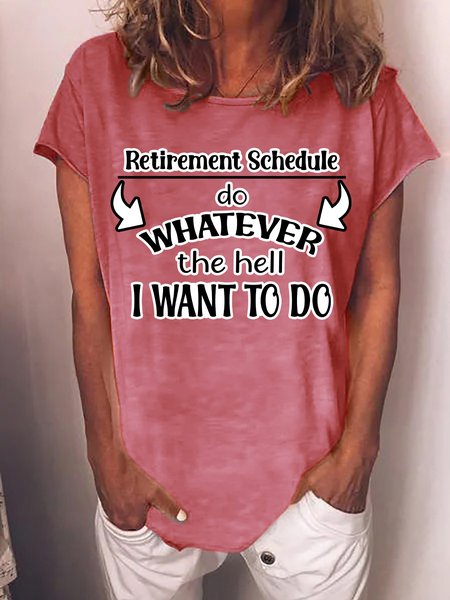 

Lilicloth X Paula Retirement Schedule Do Whatever The Hell I Want To Do Women's T-Shirt, Red, T-shirts
