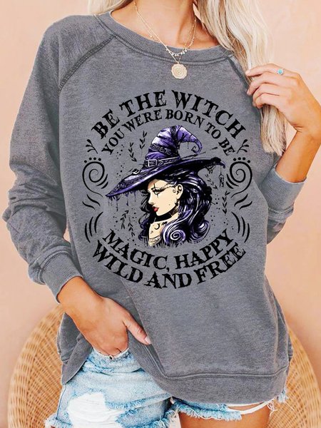 

Womens Halloween witch Sweatshirts, Gray, Hoodies&Sweatshirts