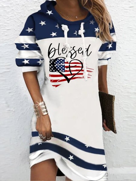 

Women Casual Autumn Star Natural Micro-Elasticity Loose Skirt H-Line Regular Size Dresses, Multicolor, Mini Dresses