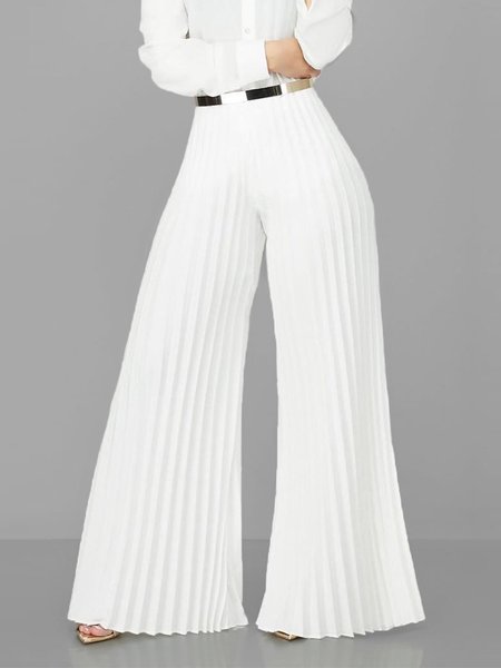 

Urban Plain Regular Fit Fashion Pants, White, Pants