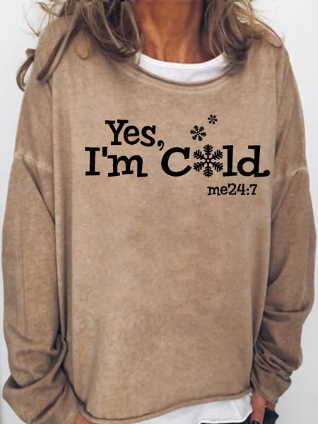 Womens Yes, Light brown, Hoodies&Sweatshirts