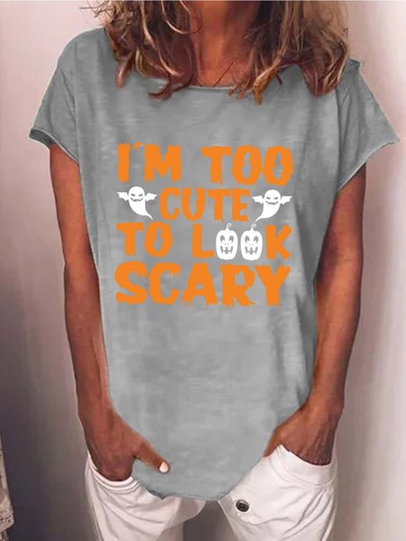 

Lilicloth X Jessanjony Women Pumpkin Light Halloween T-Shirt, Gray, T-shirts