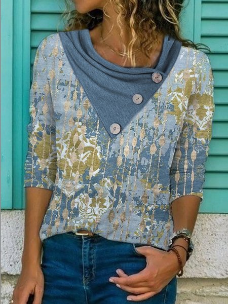 

Cross Neck Casual Ethnic Tops, Multicolor, Tops