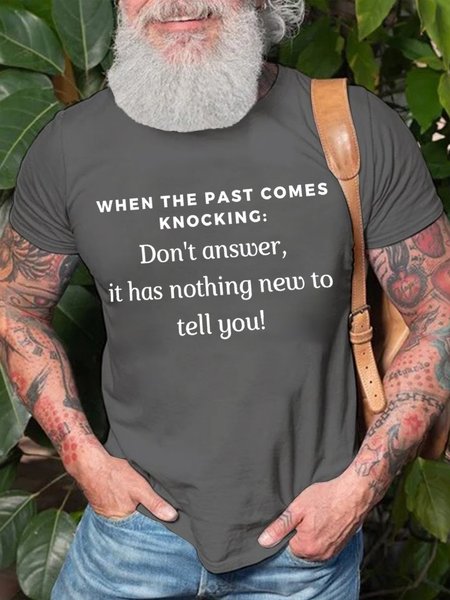 

Lilicloth X Kat8lyst When The Past Comes Knocking Men's T-Shirt, Deep gray, T-shirts