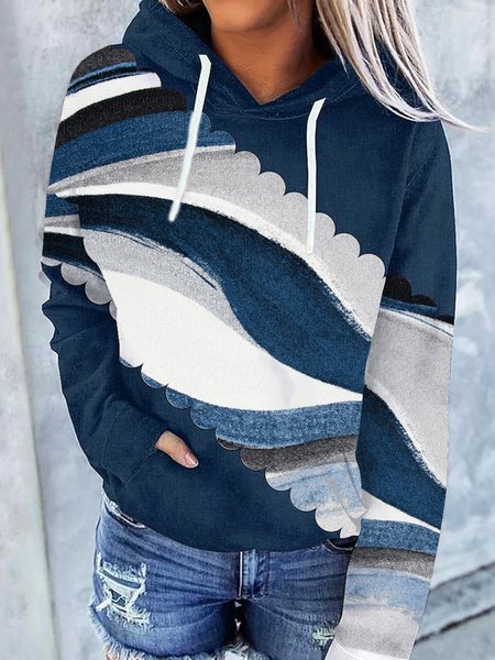 

Loose Hoodie Ombre Sweatshirts, Blue, Sweatshirts & Hoodies