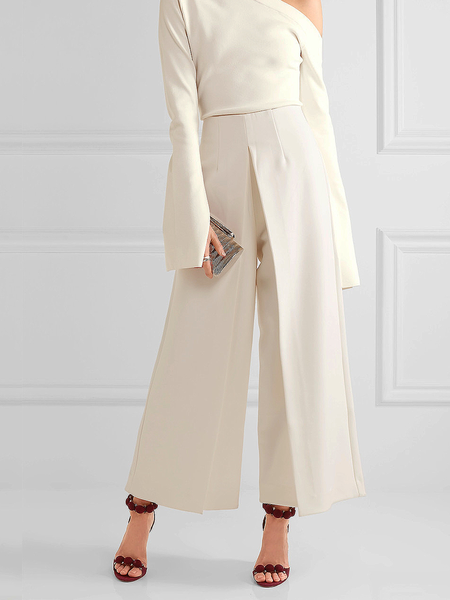 

Urban Loose Fashion Wide leg Pants, Apricot, Pants