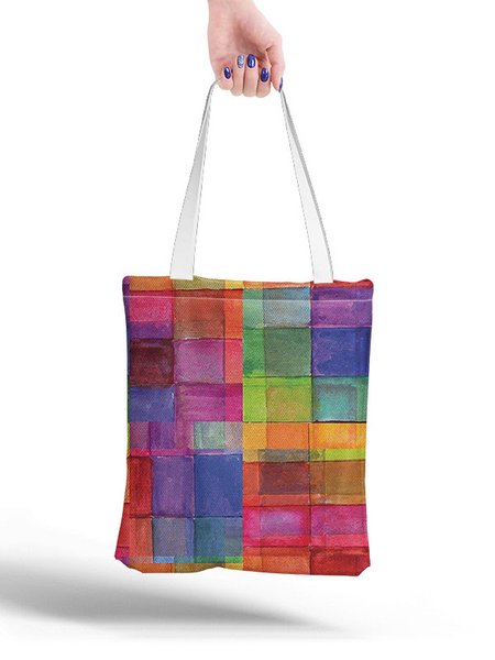 

Funny Alien Graphic Shopping Totes, Color4, Bags