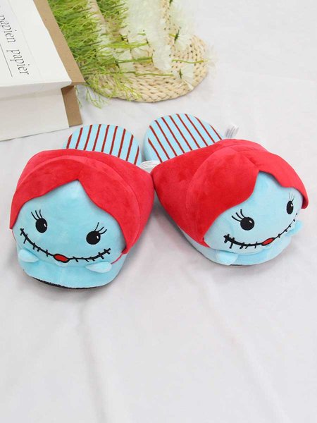 

Halloween Ghost Bride Funny Home Cotton Slippers, As picture, Sandals & Slippers