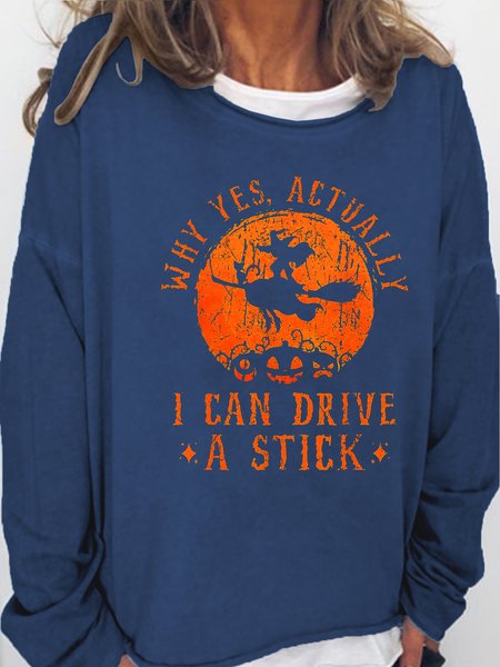 

Womens I Can Drive A Stick Casual Sweatshirts, Dark blue, Hoodies&Sweatshirts