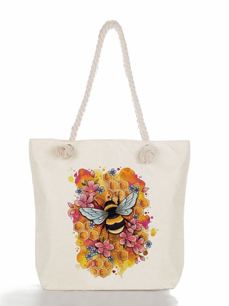 

Butterfly Among Flowers Shopping Tote, Color4, Bags