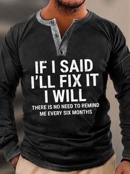 

Casual All Season Text Letters V neck Daily Regular Fit Regular Regular Regular Size T-shirt for Men, Black, Long Sleeves