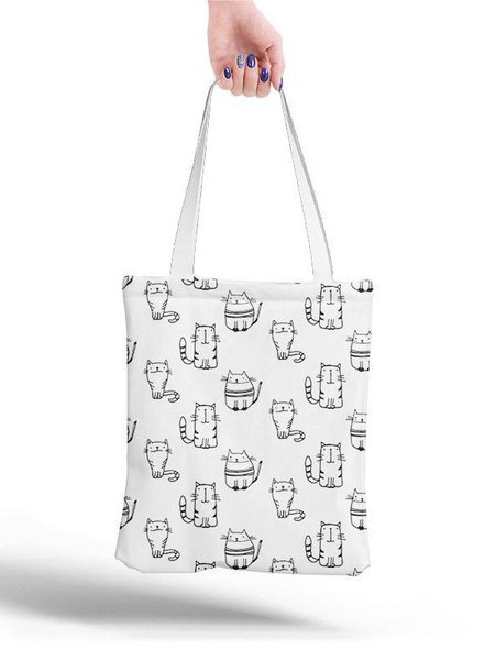 

Cat Shopping Tote, Color4, Bags