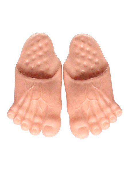 Halloween April Fool's Tricky Toy Prom Makeup Show Hulk Slippers Shoe Covers Big Feet, Pink, Sandals & Slippers