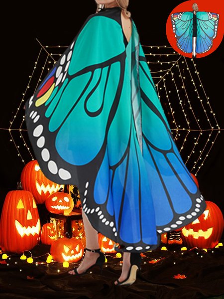 

Halloween Butterfly Cosplay Shawl Holiday Decoration Props, Color6, Women Scarves & Shawls