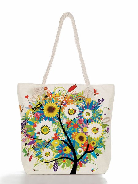 

Flower Tree Shopping Tote, Color3, Bags
