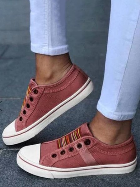 

JFN Pi Clue Canvas Outdoor Sneakers, Wine red, Women's Shoes