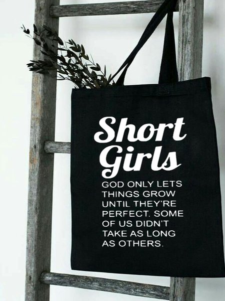 

Short Girls Shopping Tote, Black, Bags
