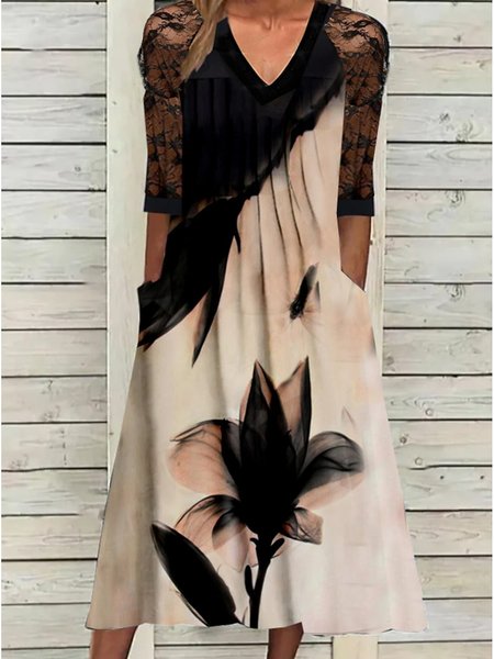 

Casual Ombre Regular Fit Dress, Khaki, Dresses