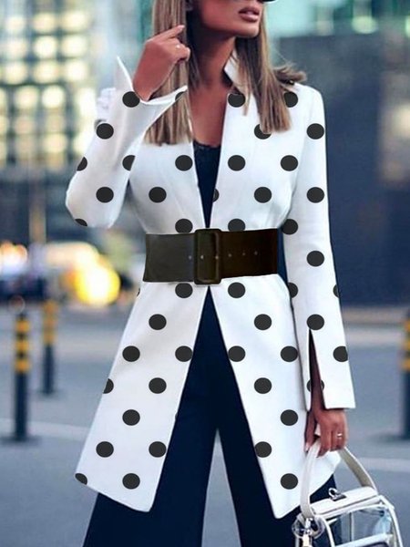 

Long sleeve Urban Regular Fit Lapel Collar Blazer, White, Blazers